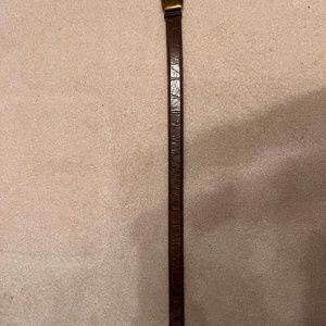 Zele all leather belt